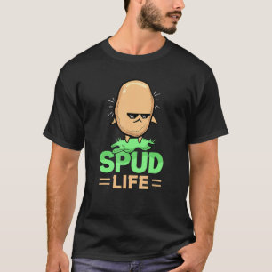 Kartoffel Spud Leben Vegan Essen Kartoffeln Vegeta T-Shirt