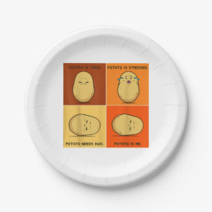 Kartoffel Spud Root Gemüsepflanze Veganer Lago Mag Pappteller