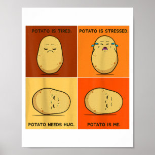Kartoffel Spud Wurzelgemüse Tater Vegan Liebhaber  Poster