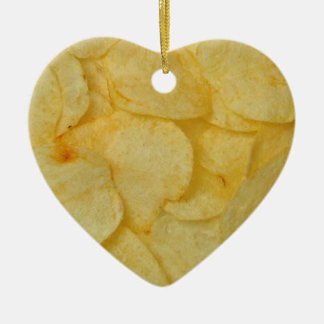 Kartoffelchip Keramik Ornament (Vorne)