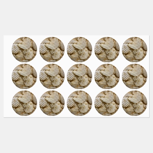 Kartoffelchips Etiketten (Blatt)