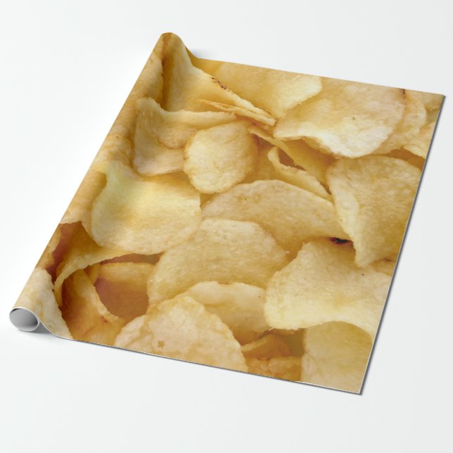 Kartoffelchips Geschenkpapier (Ungerollt)