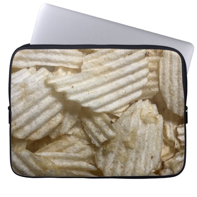 Kartoffelchips Laptopschutzhülle (Vorderseite)