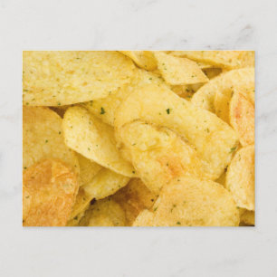 Kartoffelchips Postkarte