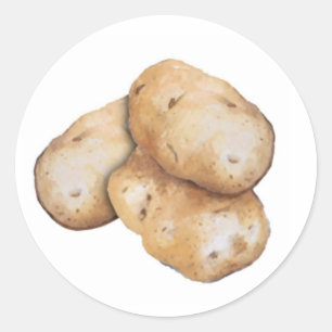Kartoffelgartensiegel Runder Aufkleber