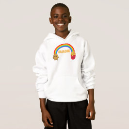 Kartoffeln, die sich mit einem Regenbogen auf Chip Hoodie