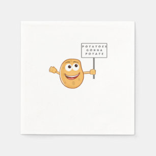 Kartoffeln Gonna Potat (Gemüsepotato Pun) Klasse Serviette