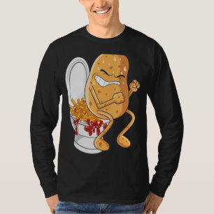 Kartoffeln Kackend Pommes frites, gefriergetrockne T-Shirt