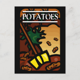 Kartoffeln Postkarte