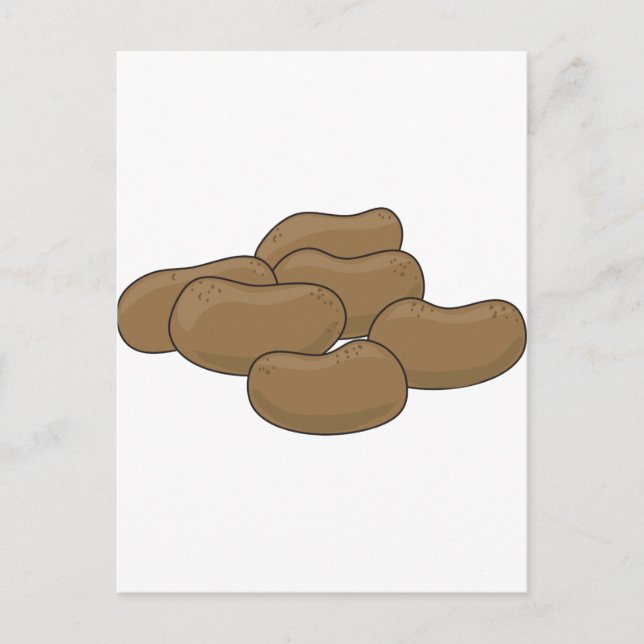 Kartoffeln Postkarte (Vorderseite)