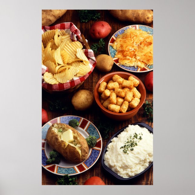 Kartoffelnahrung Poster (Vorne)
