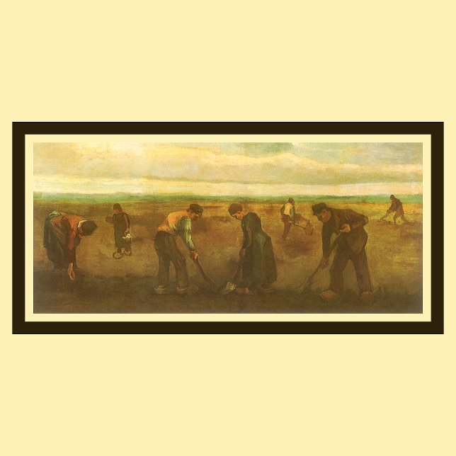 Kartoffelpflanzung von Vincent van Gogh, Vintag Ar Poster (Von Creator hochgeladen)