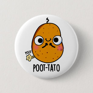 Kartoffelpüree Funny Farting Potato Pun Button