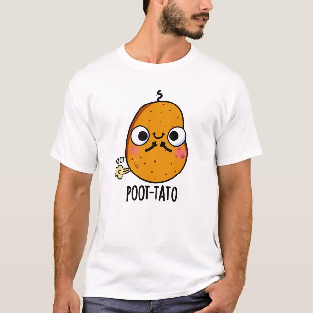Kartoffelpüree Funny Farting Potato Pun T-Shirt (Vorderseite)