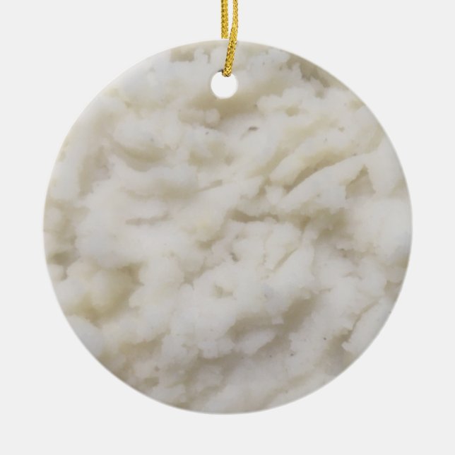 Kartoffelpüree Keramik Ornament (Vorne)