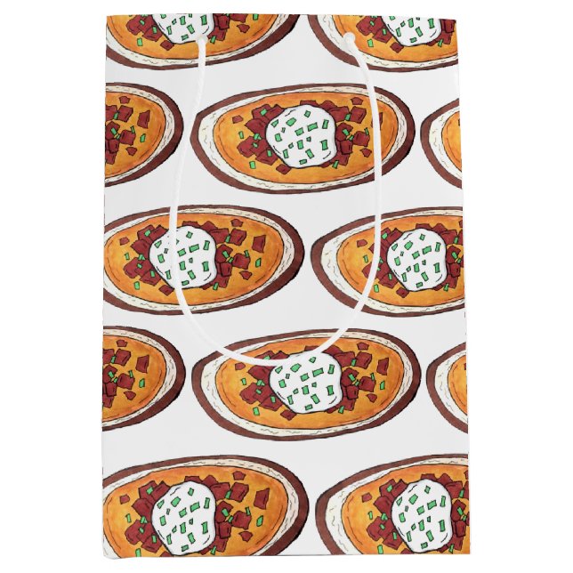 Kartoffelpüree Snack Food Appetizer Bacon Mittlere Geschenktüte (Vorderseite)