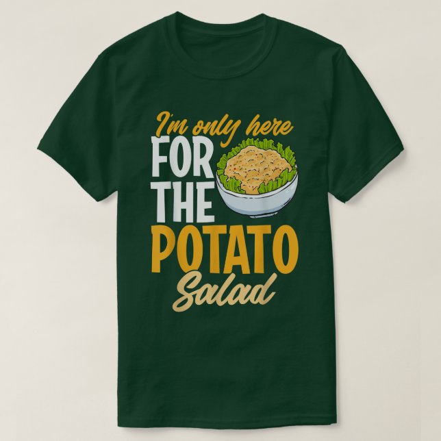 Kartoffelsalat Lieben Feinschmecker Vegan Spaß T-Shirt (Design vorne)