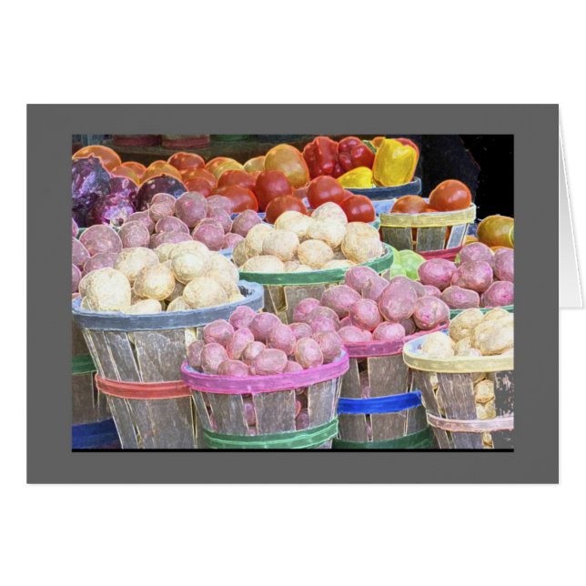 Kartoffelsträuße auf dem Jean-Talon-Markt (Vorderseite (Horizontal))