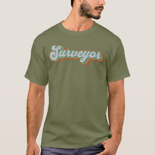 Kartograph in Retro-Farben T-Shirt