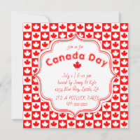 Karton am Kanada-Tag