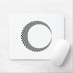 Karton Crescent Moon Schwarz-Weiß Mousepad
