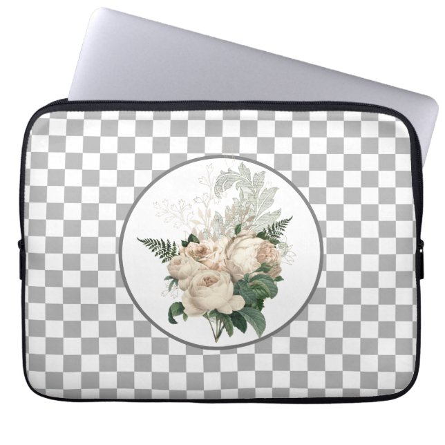 Karton für Vintage Rosen Laptopschutzhülle (Vorderseite)
