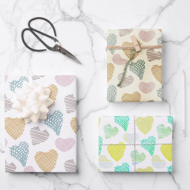 Karton, Geschenkpapier, Packpapier Geschenkpapier Set (Vorderseite)