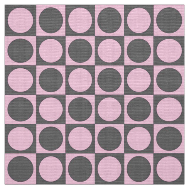 Karton Mitte des Jahrhunderts - grau und rosa Stoff (Muster)