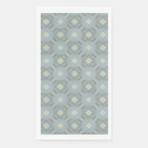 Karton-Muster für aquamarine, cremefarbene und bra Serviette