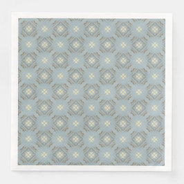 Karton-Muster für aquamarine, cremefarbene und bra Serviette