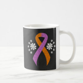 Karton Orchid und Orange Awareness Ribbon Kaffeetasse