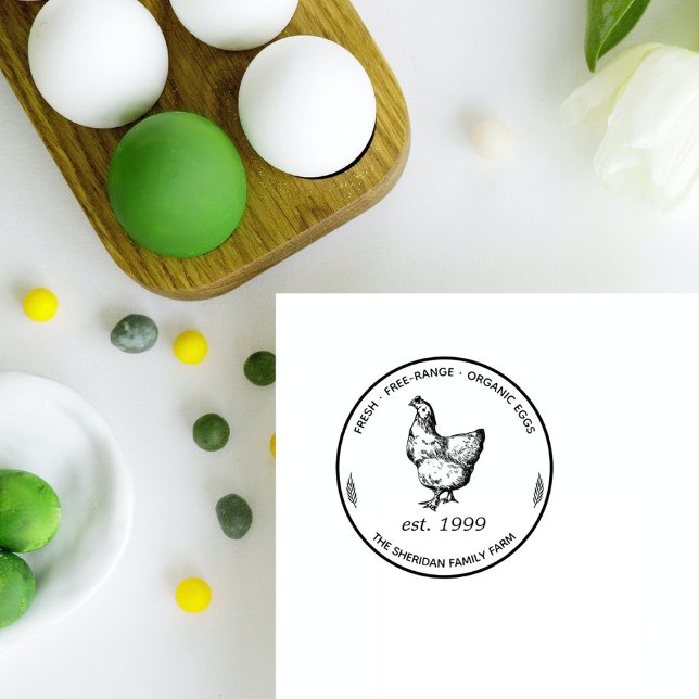 Karton Promo für Vintage Hühner Permastempel (Von Creator hochgeladen)