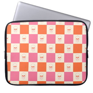 Karton-Skulpturen in Rosa, Orange und Creme Laptopschutzhülle