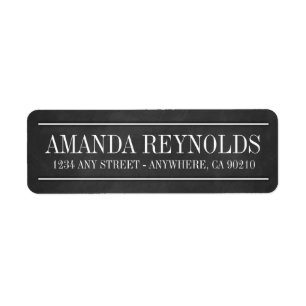 Karton-Typografie-Hochzeitadressen-Labels