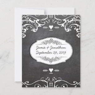 Karton-Typografie-Hochzeiten