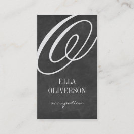 Karton-Visitenkartenvorlage Monogramm Visitenkarte