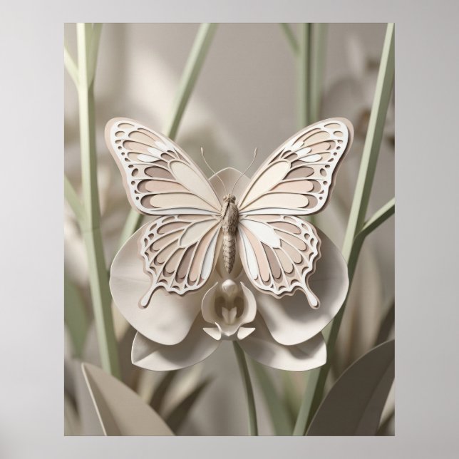 Kartonfalter-Orchidee Poster (Vorne)