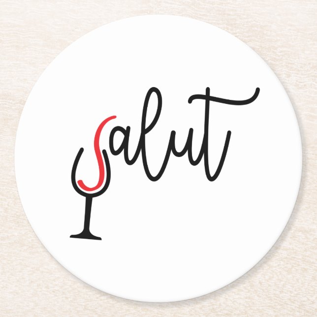 Kartonnen Onderzetter Runder Pappuntersetzer (Vorderseite)