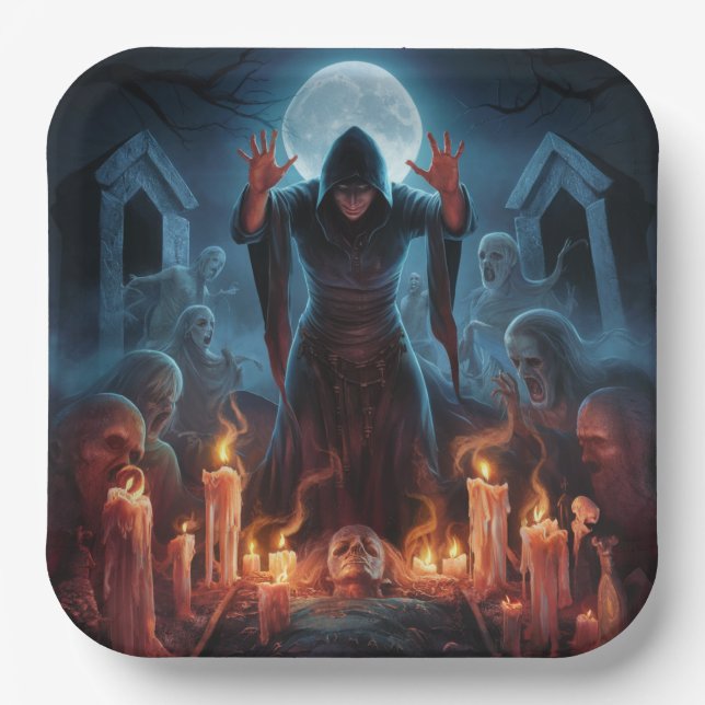 Kartonteller 1 Hexer 03 Pappteller (Vorderseite)