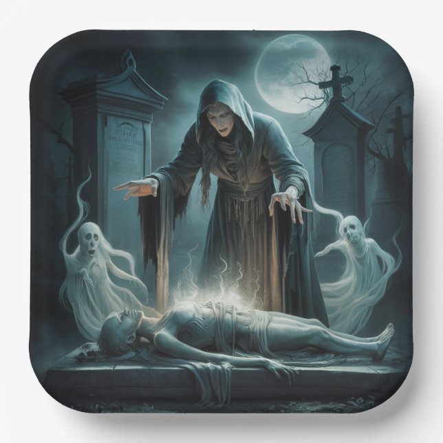 Kartonteller 1 Hexer 05 Pappteller (Vorderseite)