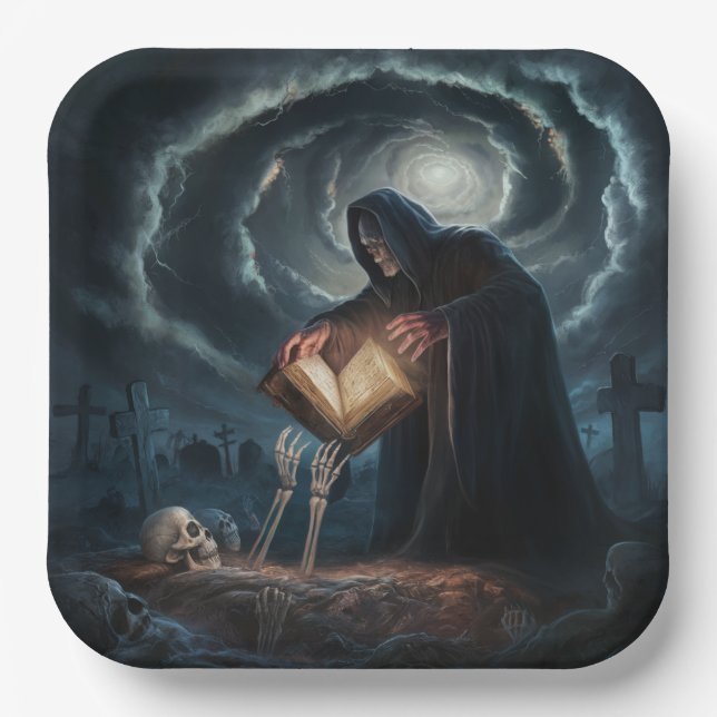 Kartonteller 1 Hexer 08 Pappteller (Vorderseite)