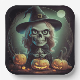 Kartonteller Serie 1 Skeleton 02 Pappteller