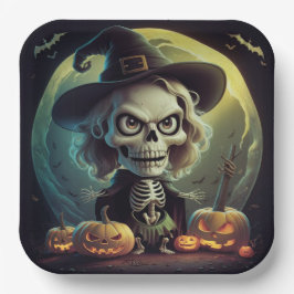 Kartonteller Serie 1 Skeleton 03 Pappteller