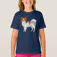 Kartoon-Hunde-Illustration in Rot und Weiß