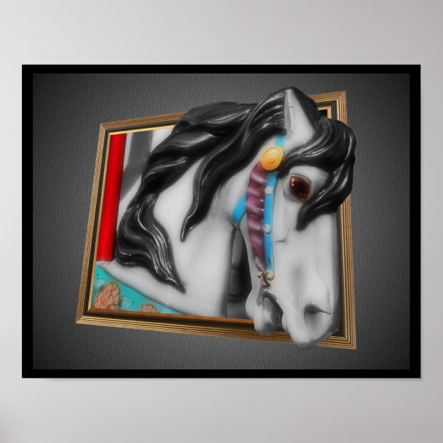 Karussell aus dem Rahmen Poster (Vorne)