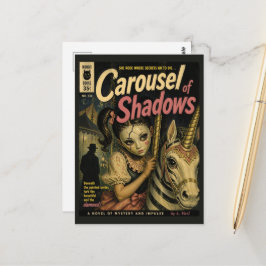 Karussell der Schatten Fantasy Horror Buchcover Postkarte
