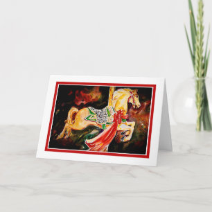 Karussell-Feiertags-Karte Karte