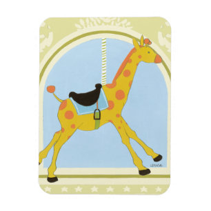Karussell-Giraffe bis Juni Heidekraut Vess Magnet