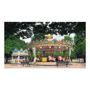 Karussell in den Tuilerien, Paris, Frankreich Fotodruck