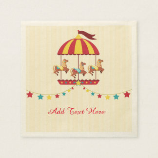 Karussell mit Star Bunting Serviette